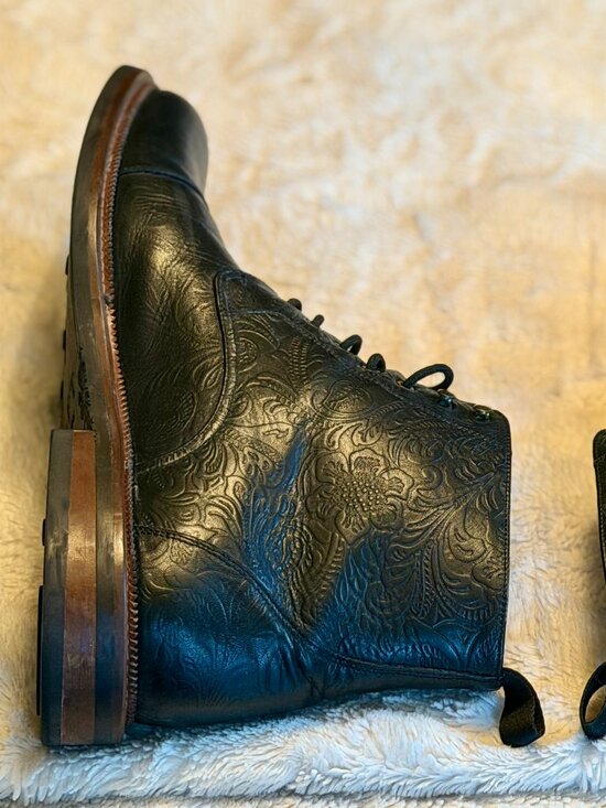 TAFT • Rome Boot in Black Floral main image 6